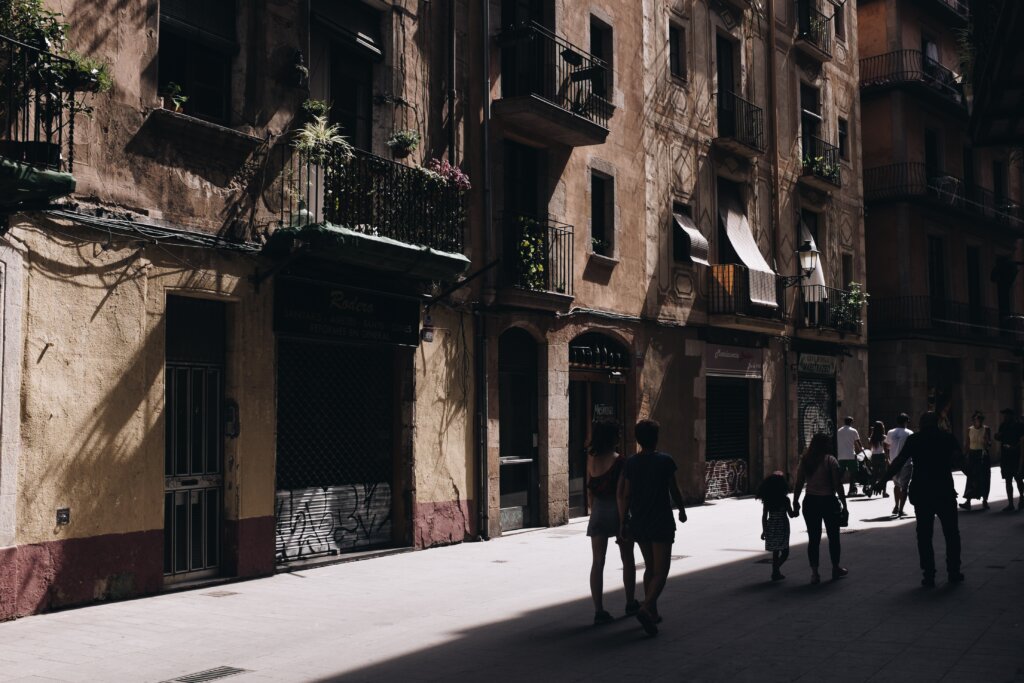 street in Born in Barcelona Spain